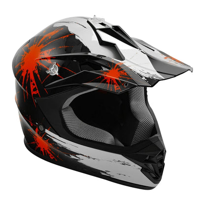 Youth ATV Helmet Goggles Gloves for Kids Dirt Bike Motocross Off Road DOT