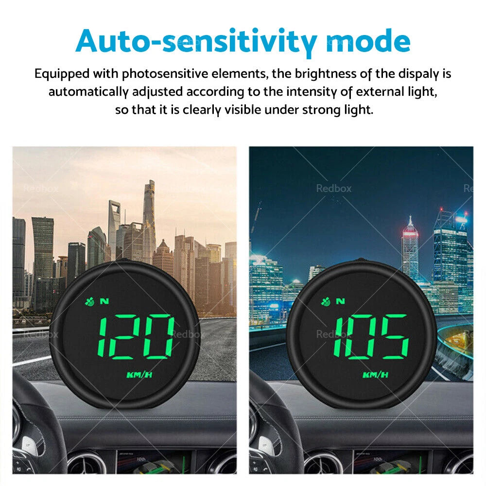 Digital Speedometer GPS Head-Up Display for Car - Overspeed Alarm