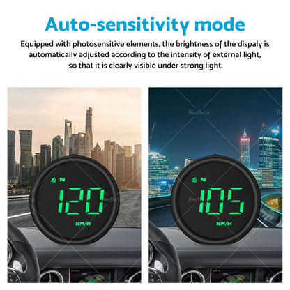 Digital Speedometer GPS Head-Up Display for Car - Overspeed Alarm