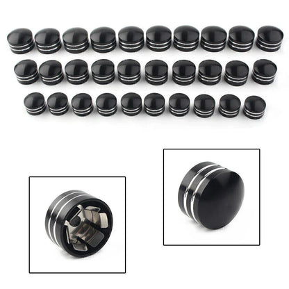 9mm Motor Bolt Topper Caps Covers for Harley Dyna V-Rod (2006-2017) - 10PCS