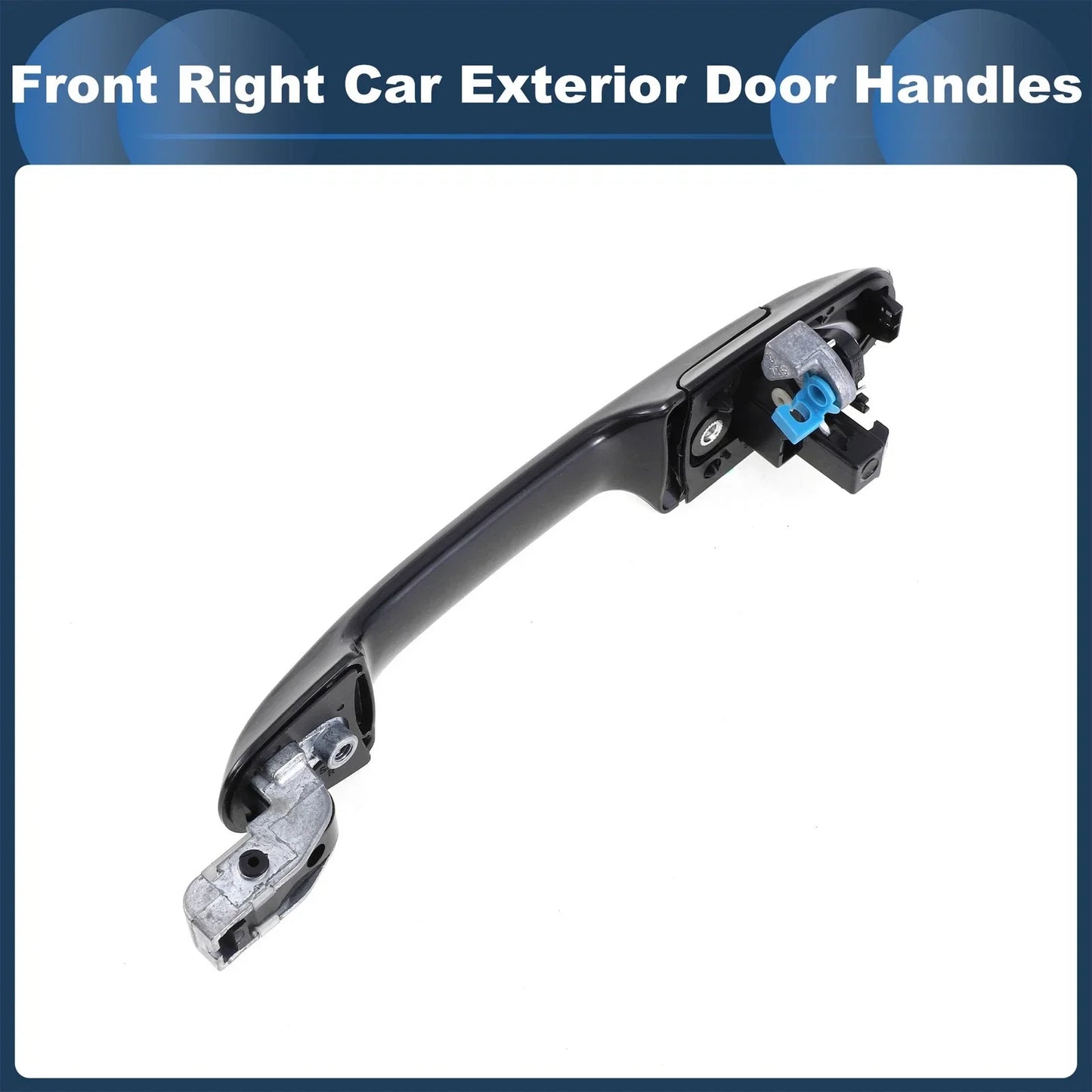 Front Right Door Handle for Honda Accord 2003-2007 - Black Exterior Handle
