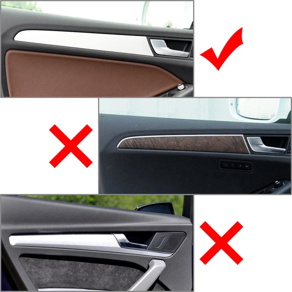 Interior Door Panel Trim for Audi Q5 SQ5 2010-2018 Piano Black