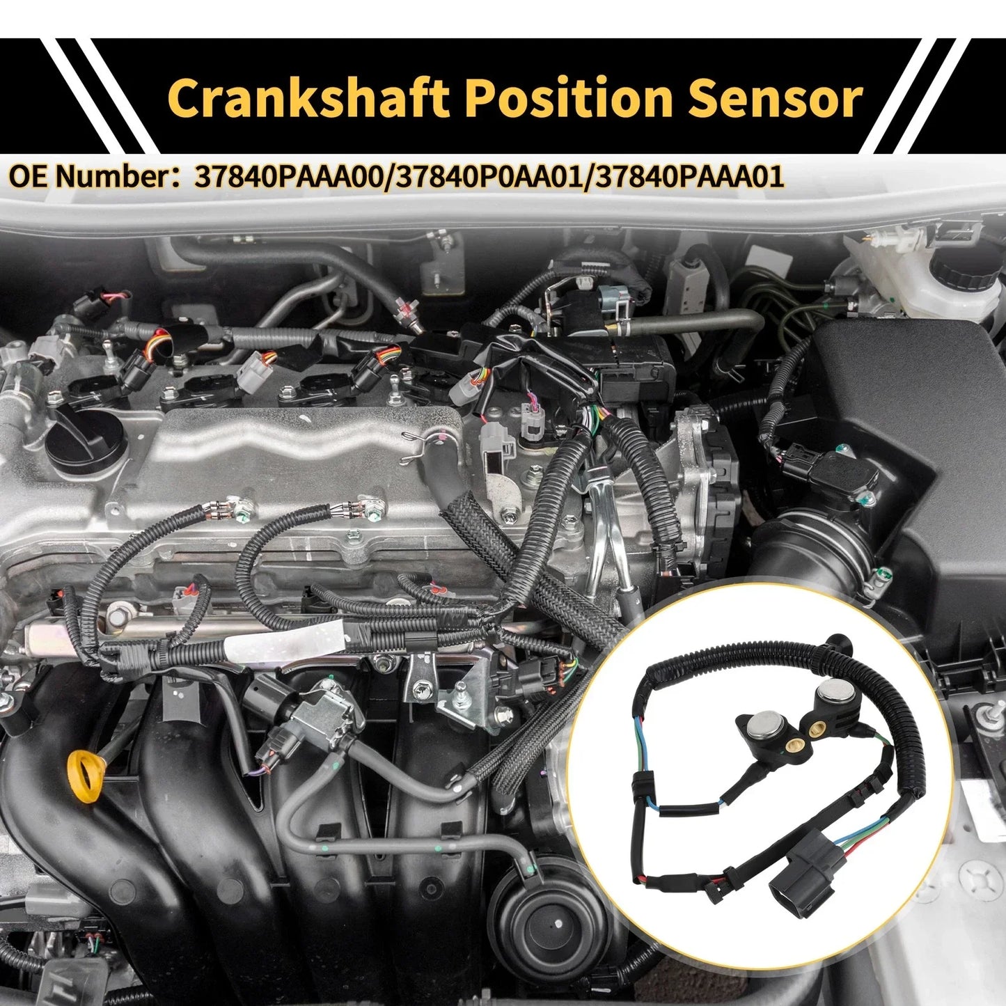 Crankshaft Position Sensor for Honda Accord 2.3 (1996-2002) 1 x Sensor