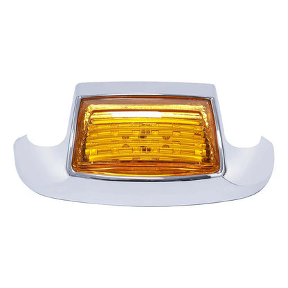 Chrome Orange Front Fender Tip Light for Harley FLHT FLT FLHS FLHR (1980-2013)