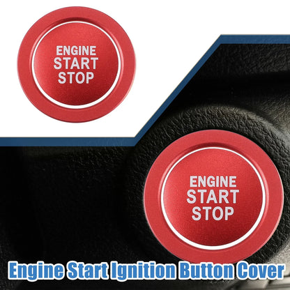 Ignition Button Sticker for Lexus IS ES RX GS NX - Aluminum Red