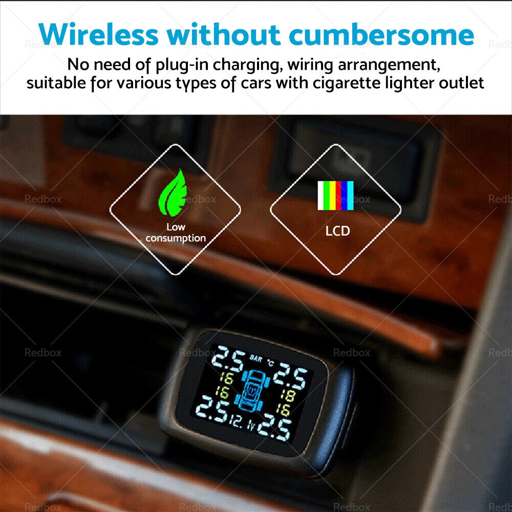 Tire Pressure Monitoring System + 4 Sensors for Car