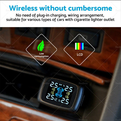 Tire Pressure Monitoring System + 4 Sensors for Car
