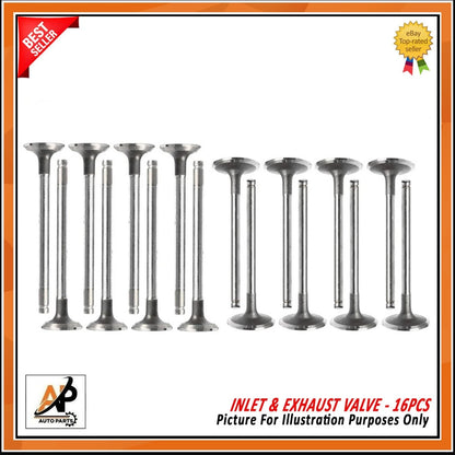Engine Valve Set 16 Piece Replacement for Opel Insignia 2.0D (2009–2017)