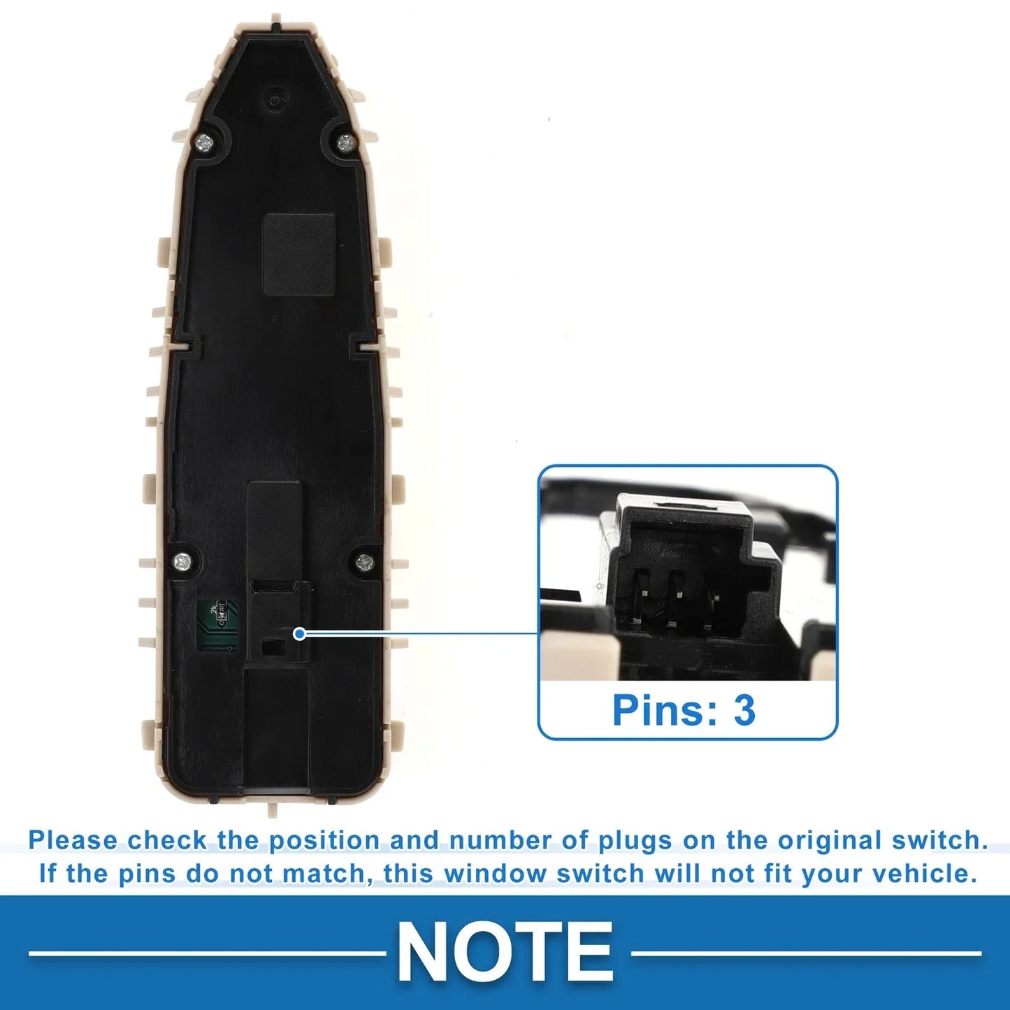 Front Driver Side Power Window Switch for Mercedes-Benz W213 (2017-2023)