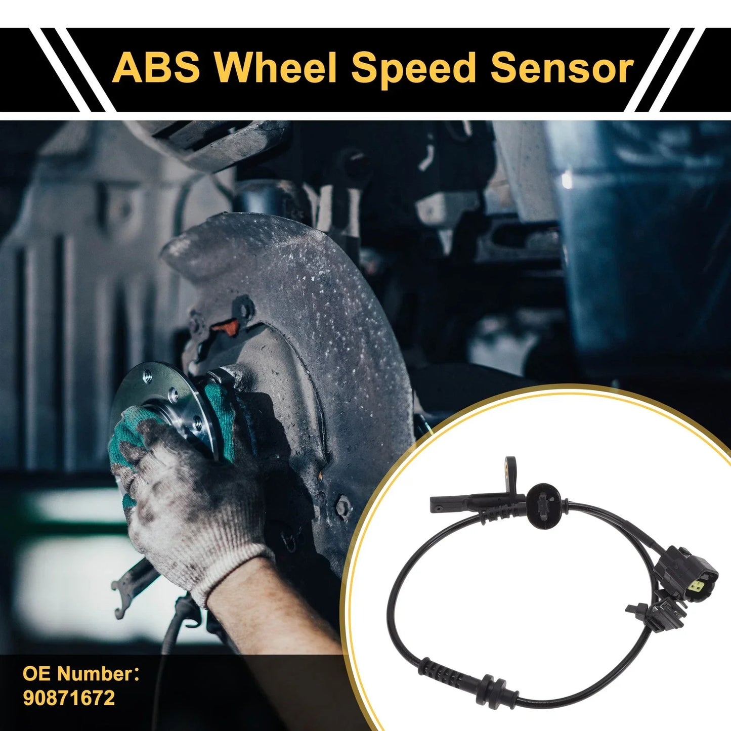 ABS Wheel Speed Sensor for Chevrolet Sail 2012-2014 - 1 Pc Rear Left