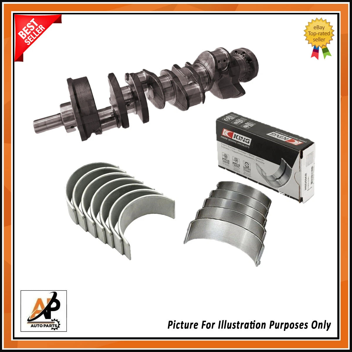 Crankshaft and Bearing Set Replacement for BMW 550i 650i 750i (2009–2015)