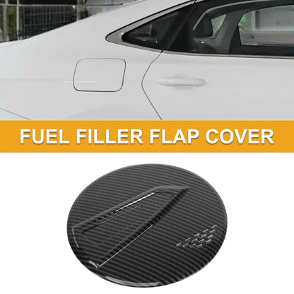 Fuel Tank Door Cap for Chevy Blazer 2020-2025 Gas Tank Flap Carbon Fiber Black