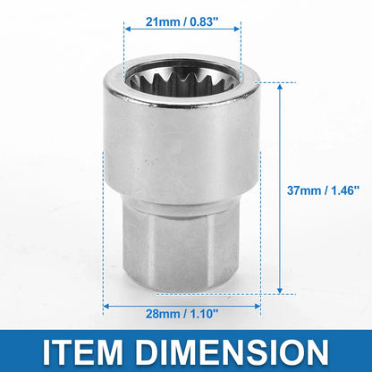 Wheel Lock Lugnut Key Socket 3/4" for Porsche