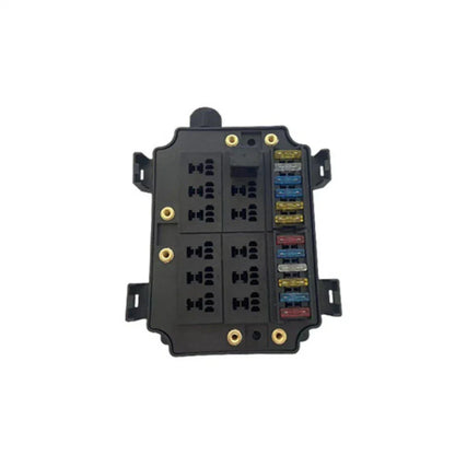 12V 12-Way Fuse Relay Box w/ 5-Pin 40A Relays & Fuses for Car Truck