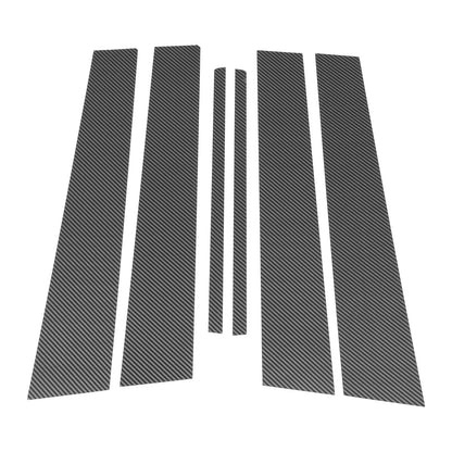 6 Pcs Door Pillar Window Trim for Lexus CT200 CT200h (2011-2017) Carbon Fiber