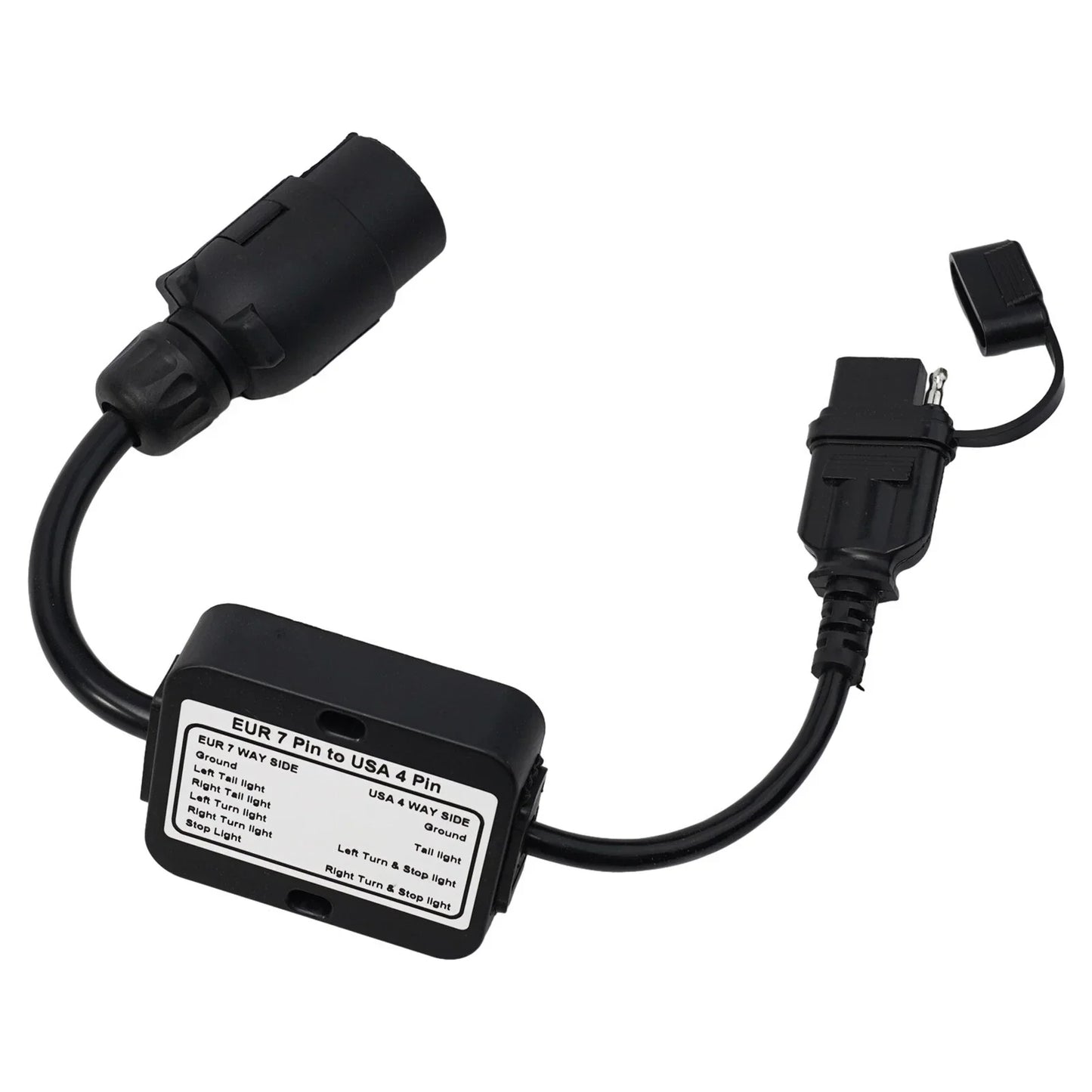Trailer Light Converter 7Pin to 4Way Flat for European Vehicles
