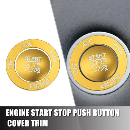Engine Start Stop Button Cover Trim Kit for Dodge Charger Challenger (2015-2023)