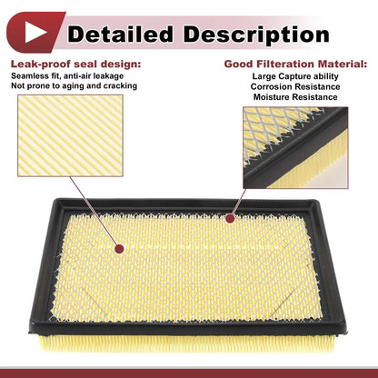 Engine Air Filter for Dodge Challenger 5.7L 6.1L (2008-2010) - 1 x Filter