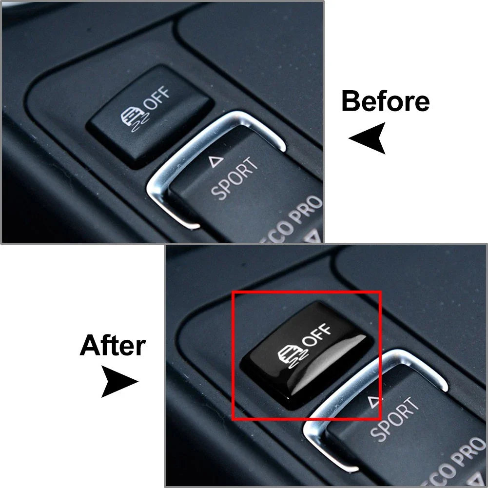 Black Gear ESP Anti-skid Button Cover for BMW 2 Series (2014-2018)