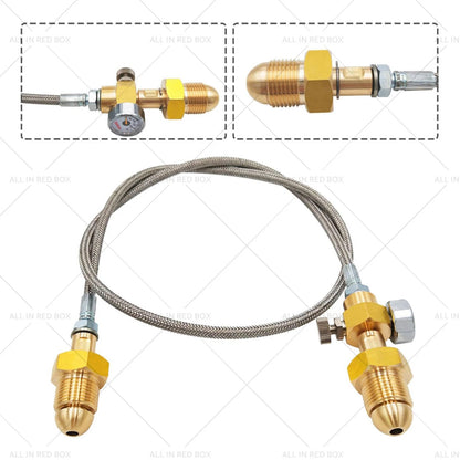 Refill Station Transfer Adaptor Hose for BS 341 No. 3 Argon Cylinder