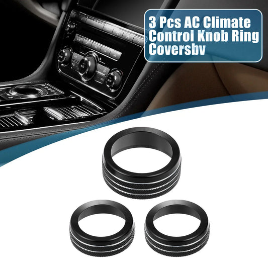 AC Radio Switch Knob Cover Decals for Dodge Durango 2017-2020 (Set of 3)