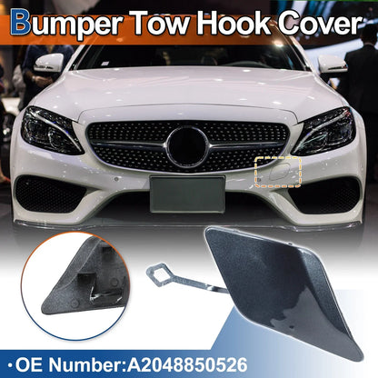 Tow Hook Cover for Mercedes-Benz Front Car Bumper Tenorite Grey (2012-2018)