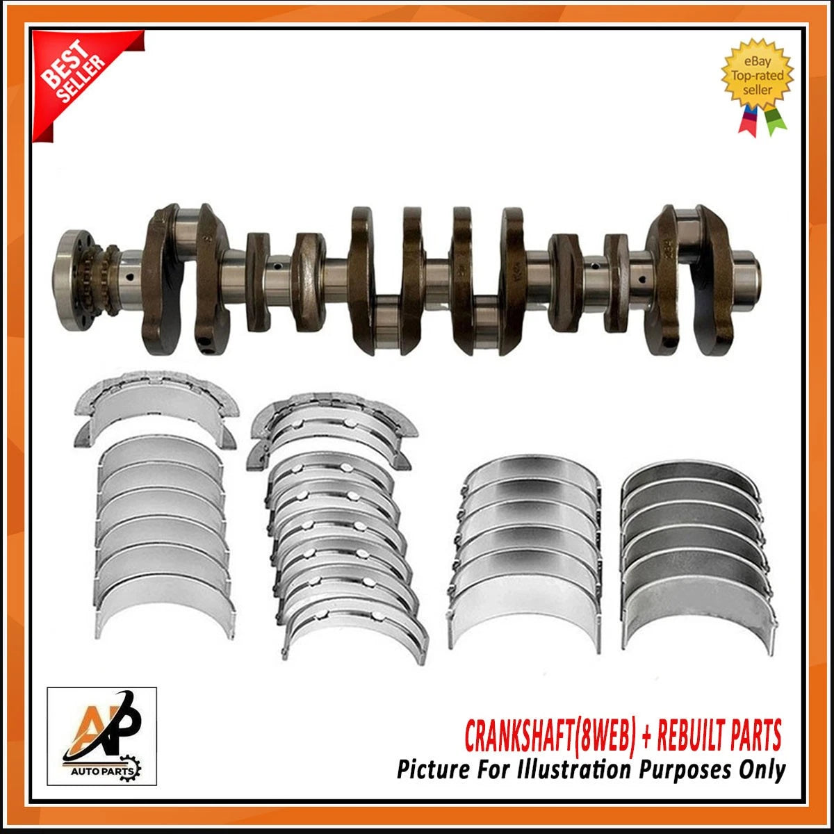 Crankshaft with Engine Rebuild Kit for BMW X3 X4 X5 X6 (2010–2020)