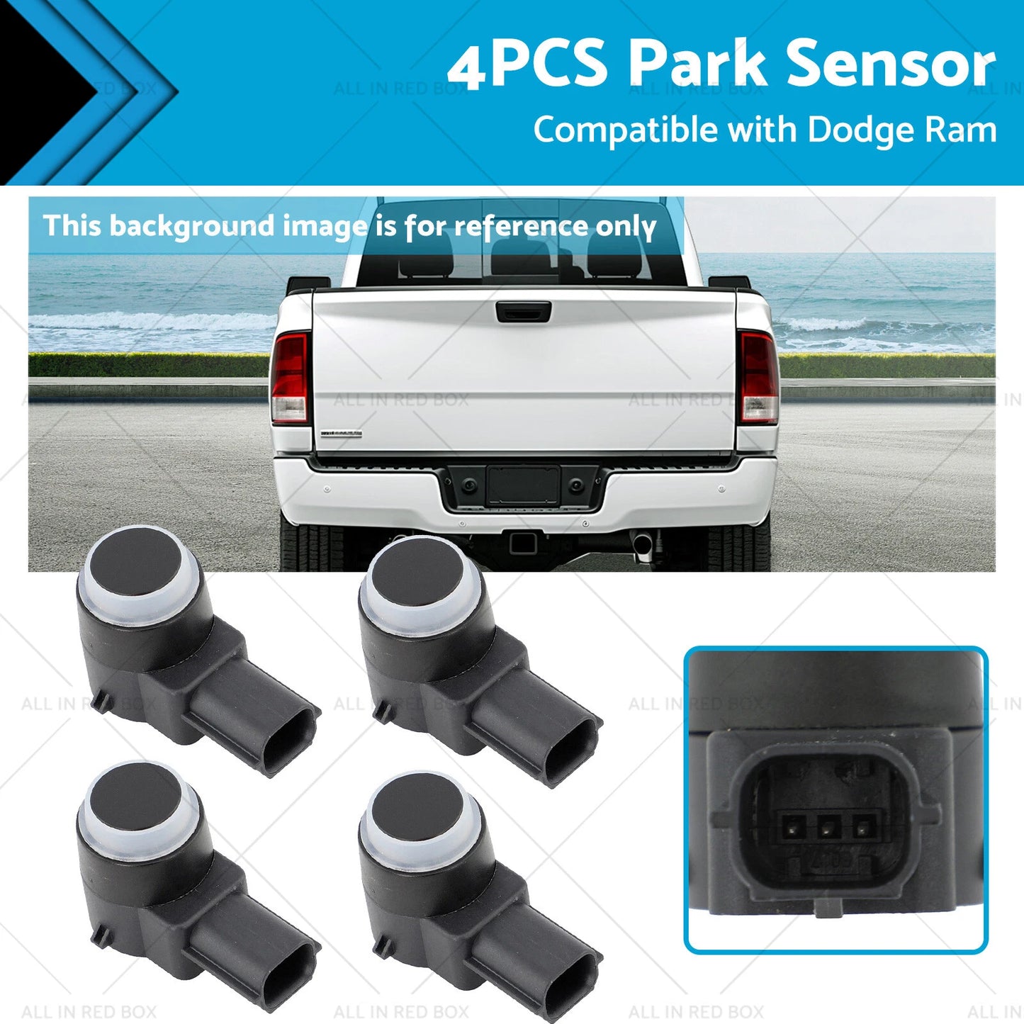 4 x Park Sensors for Dodge Ram, Chrysler 300, Dodge Journey (2009-2018)
