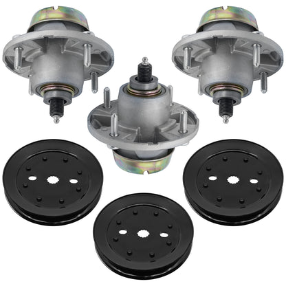 Blade Spindle Assembly with Pulley for John Deere 2025R 2027R 2032R (54" Deck)