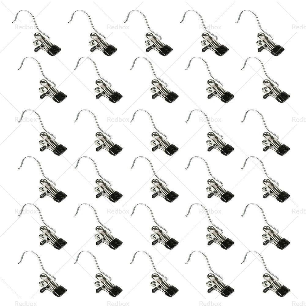30PCS Metal Hook Pins Clips for Scarf Belt Shoe Boots Hanger