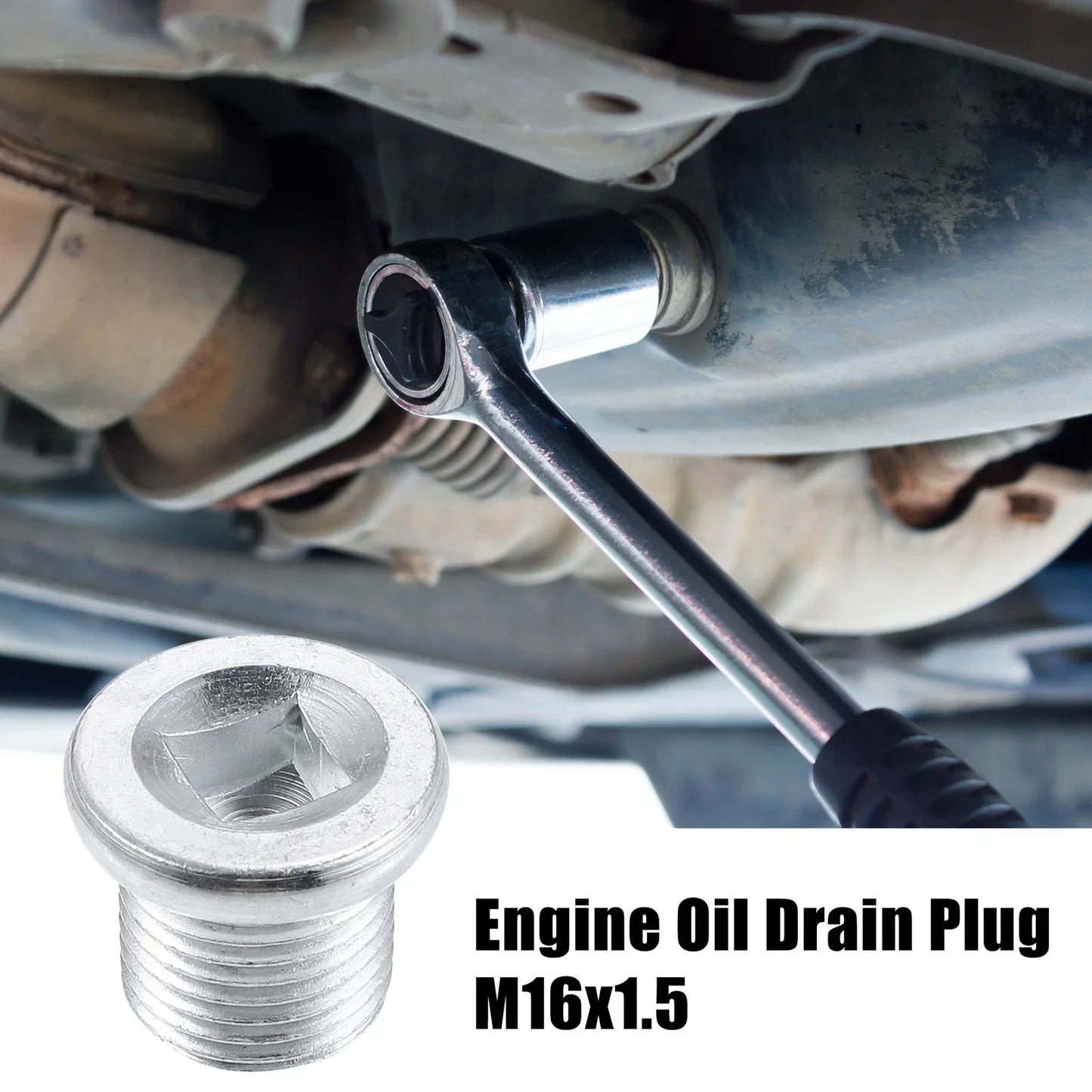 M16x1.5 Engine Oil Drain Plug Screws (4 Pcs) with Gaskets for Nissan