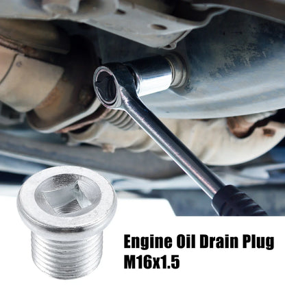 M16x1.5 Engine Oil Drain Plug Screws (4 Pcs) with Gaskets for Nissan