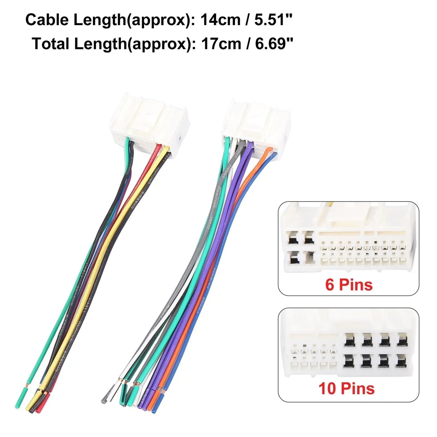 Car Stereo CD Player Wiring Harness Set for Kia Rio (2001-2005)