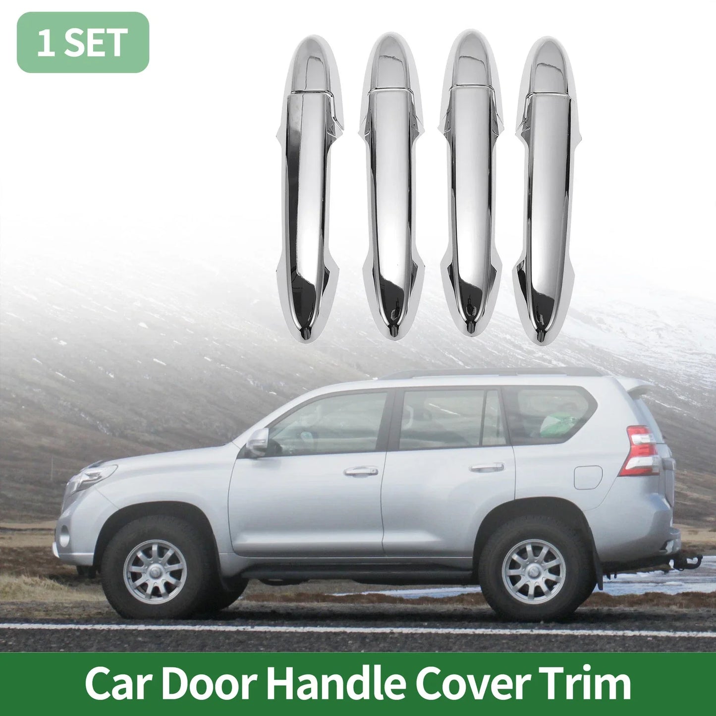 Car Door Handle Cover Trim for Honda Fit Jazz GK5 GP5 2014-2018 Silver Tone