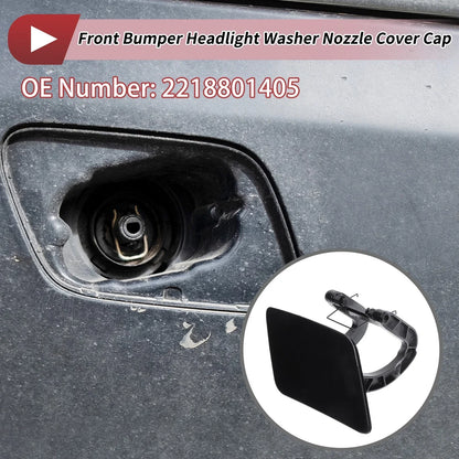 Front Right Washer Nozzle Cover for Mercedes-Benz S350 (2012-2013) Black