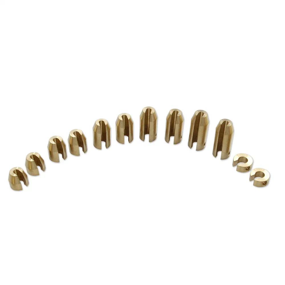 12x Brass Wheel Spoke Balance Weights for Motorcycle Spoked Wheels