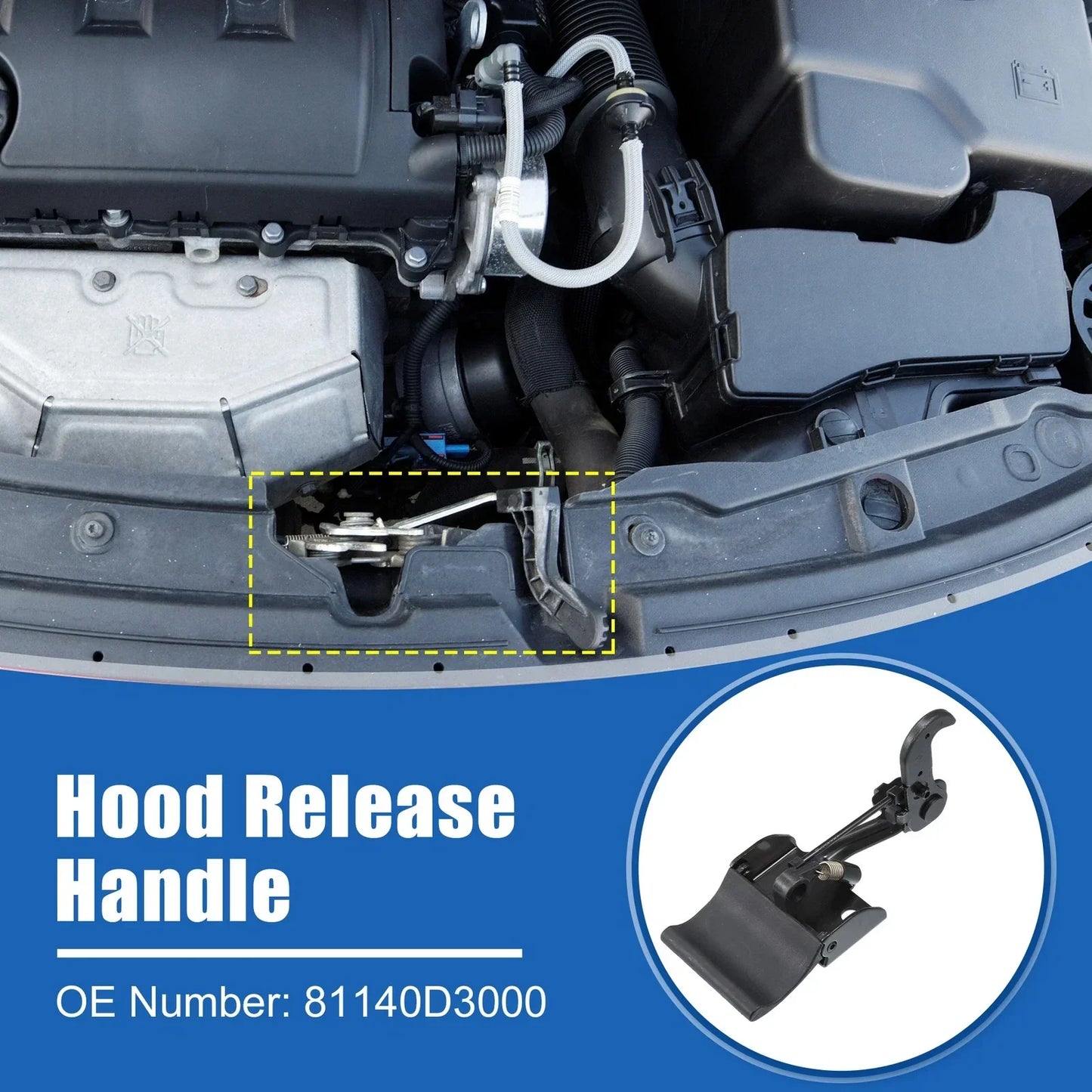 Hood Latch Assembly for Hyundai Tucson (2016-2020)