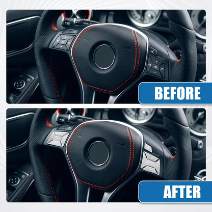 Steering Wheel Button Stickers Covers for Mercedes Benz (2010-2023) - Set of 12