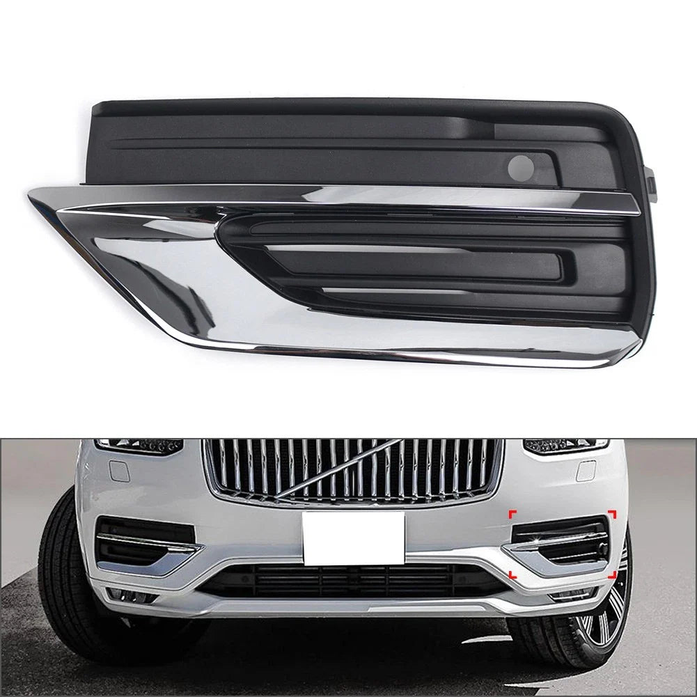Chrome Front Bumper Fog Light Grille Left for Volvo XC90 (2020-2024)