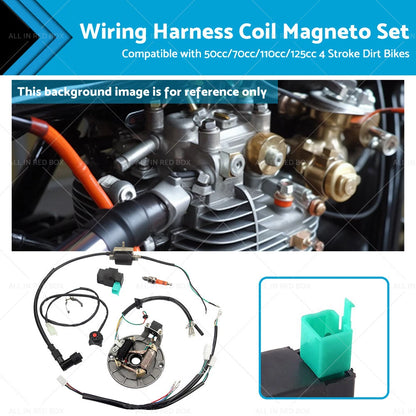50cc 125cc Wire Harness Magneto for Dirt Pit Trail Bike