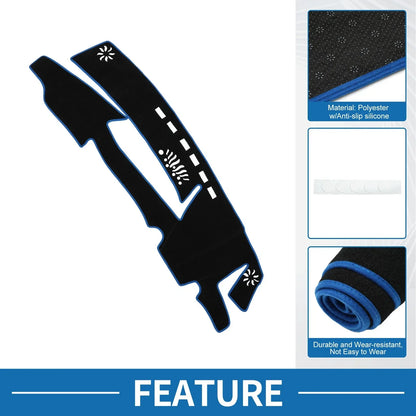 Dashboard Cover Mat for Lexus ES 300h 2021-2023 Sun Protector Pad Black Blue