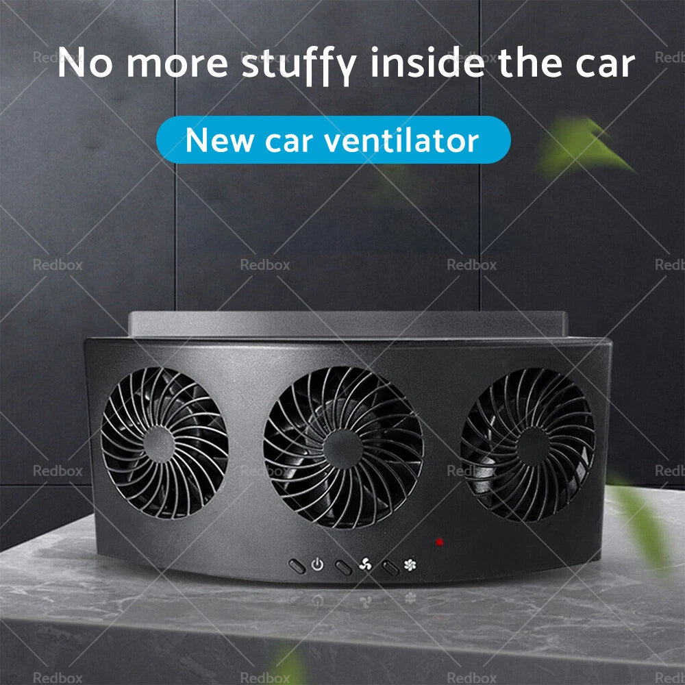3 x Adjustable Car Exhaust Window Fan Cooler for Vehicle Ventilation