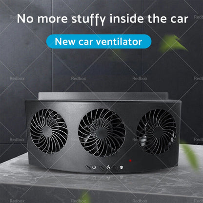 3 x Adjustable Car Exhaust Window Fan Cooler for Vehicle Ventilation