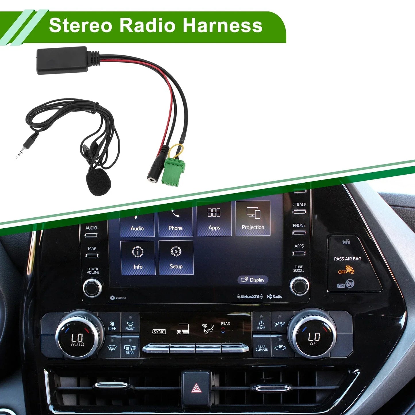 Stereo Radio Harness for Acura RDX TSX MDX CSX with Microphone (2007-2016)