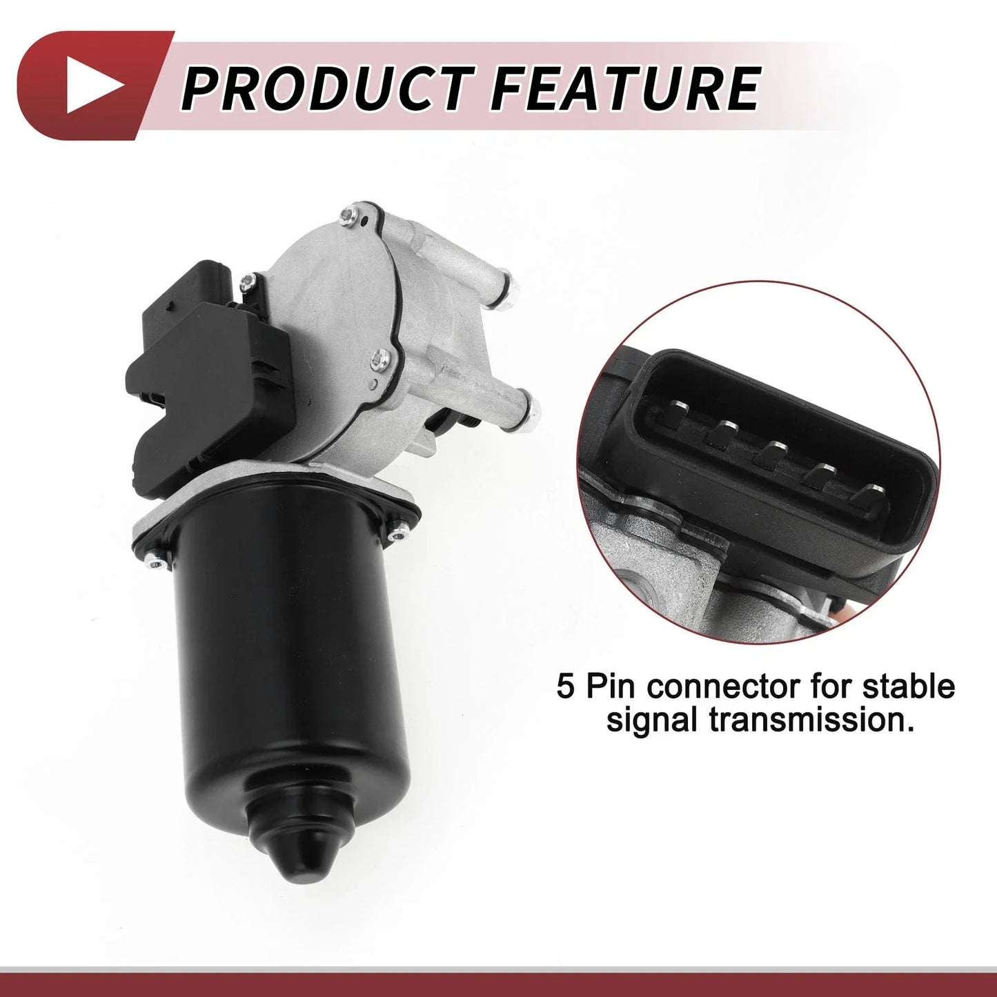 Windshield Wiper Motor for Hyundai Elantra 2009-2012 (2 x 5 Pin)