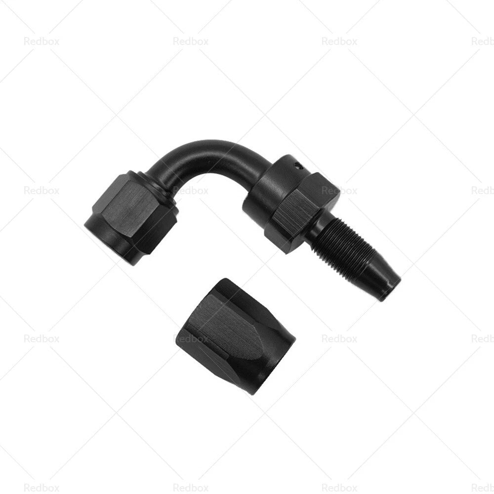 AN10 10 AN 90° Swivel Fast Flow Oil Fuel Hose End Fitting Adaptor