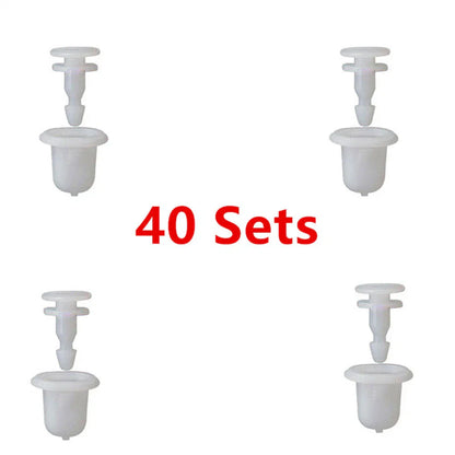 80x Wheel Arch Fender Flare Clips for Nissan Navara D22, Patrol GU