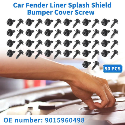 50 x Car Fender Liner Splash Shield Bumper Cover Screws for Scion XD (2008-2014)