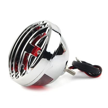 Chrome Tail Brake Light for Harley Bobber Rat Custom Chopper Motorcycle