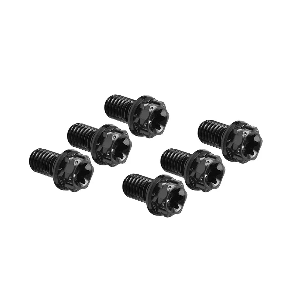 6pcs M6x35mm Titanium Torx Head Flange Screws for Bicycle Motorcycle